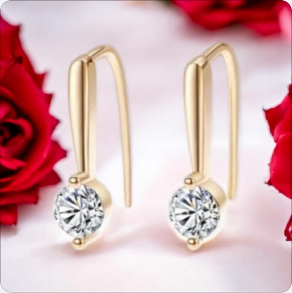 💕1ct. T.W Moissanite Diamond Earrings - Picture 1 of 12